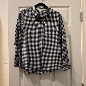 Old Navy Blue and White Casual Button Down Shirt